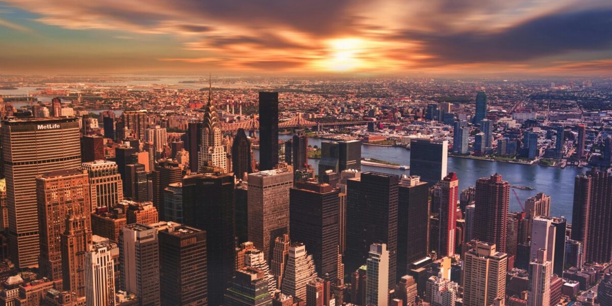 Ariel photo of New York City