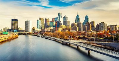 Photo of the Philadelphia skyline.