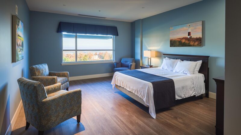 Bedroom with chairs