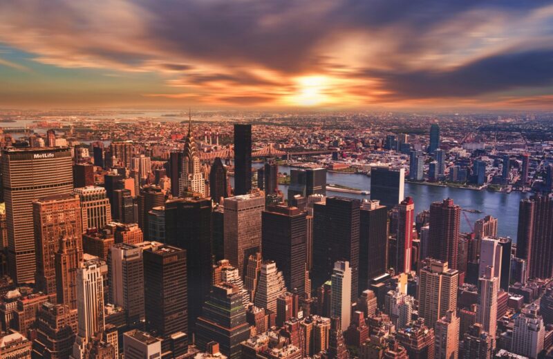 Ariel photo of New York City